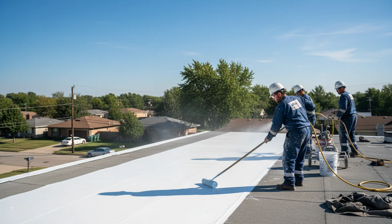 Commercial roof coating in Throckmorton, TX near me